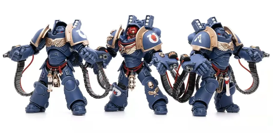 Warhammer 40k Actionfiguren 3er-Pack 1/18 Ultramarines Aggressors 12 cm