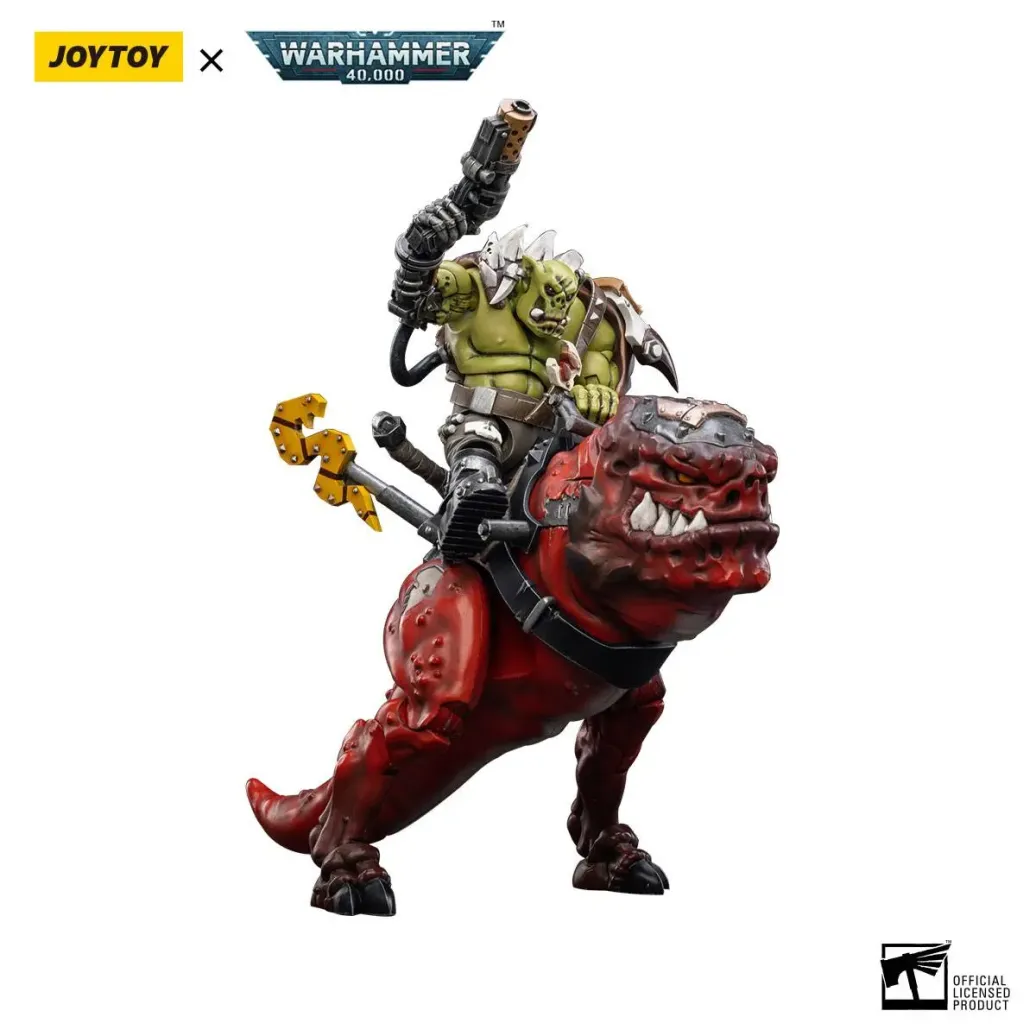 Warhammer 40k Actionfigur 1/18 Orks Squighog Nob On Smasha Squig