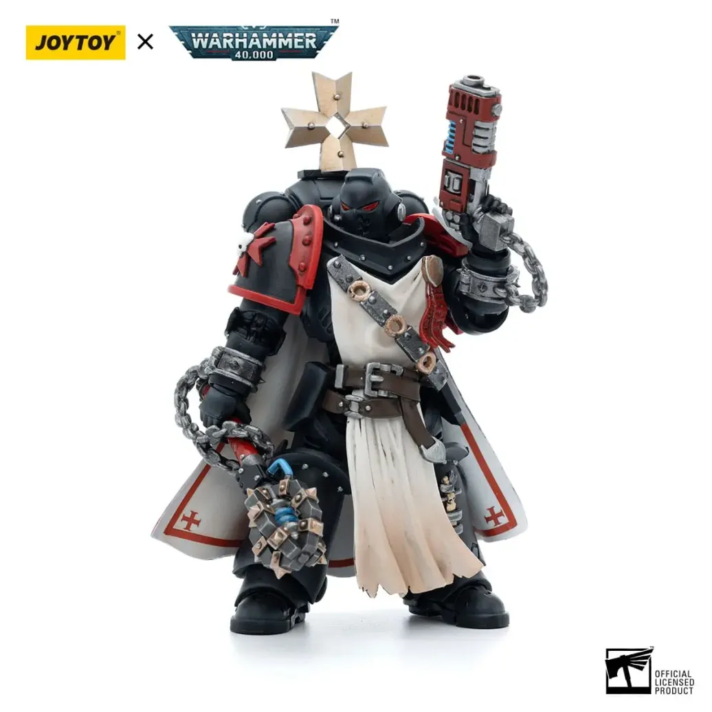 Warhammer 40k Actionfigur 1/18 Black Templars Sword Brethren Brother Dragen 12 cm