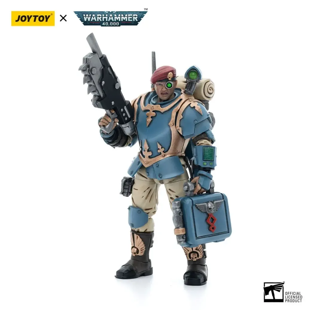 Warhammer 40k Actionfigur 1/18 Astra Militarum Tempestus Scions Command Squad 55th Kappic Eagles Medic 12 cm