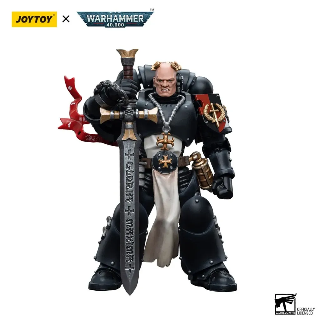 Warhammer 40k Actionfigur 1/18 Black Templars Emperor's Champion Bayard's Revenge 12 cm