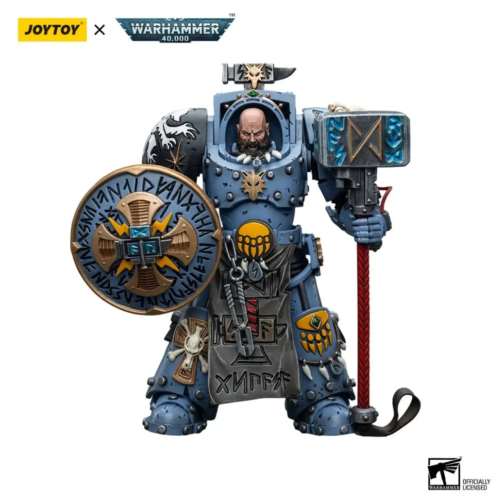 Warhammer 40k Actionfigur 1/18 Space Wolves Arjac Rockfist 12 cm