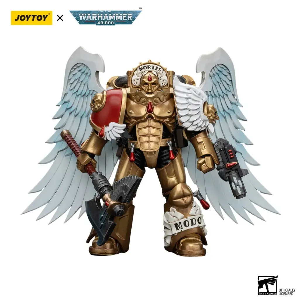 Warhammer The Horus Heresy Actionfigur 1/18 Blood Angels Sanguinary Guard with Encarmine Axe and Inferno Pistol 12 cm