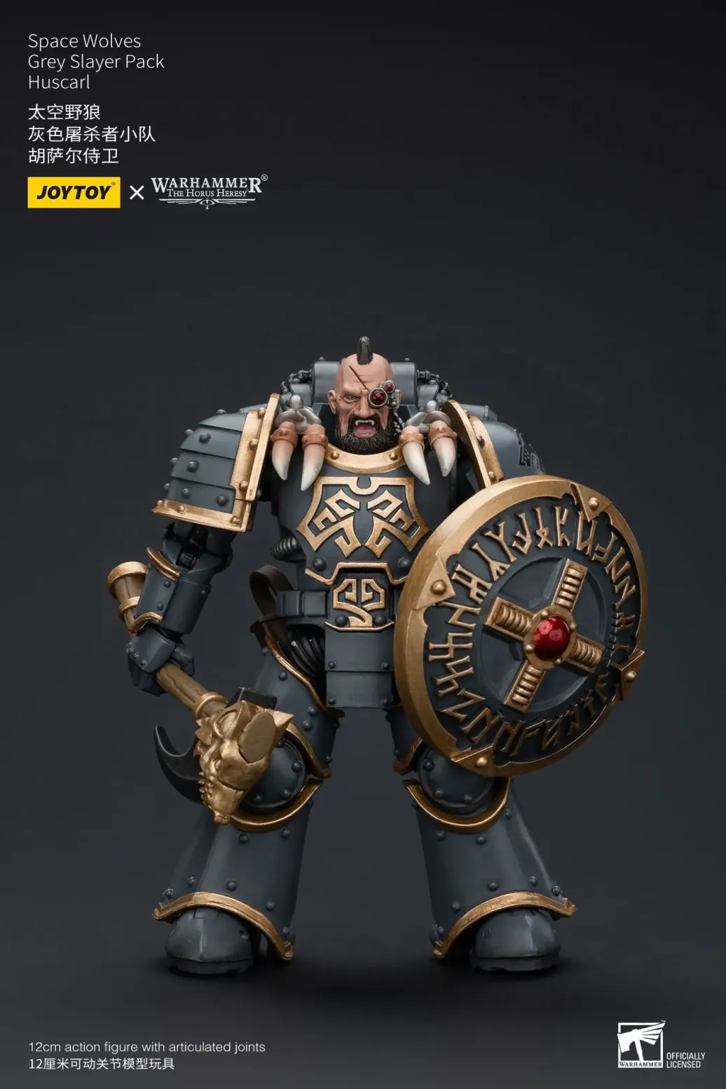 Warhammer The Horus Heresy Actionfigur 1/18 Space Wolves Grey Slayer Pack Huscarl 12 cm