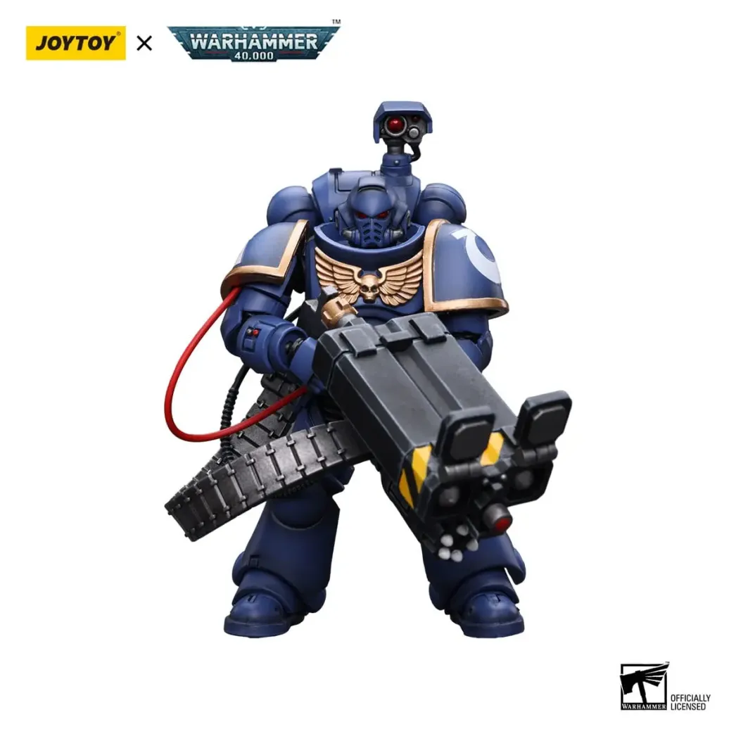 Warhammer 40k Actionfigur 1/18 Ultramarines Desolation Marine with Castellan Launcher (Superkrak) 12 cm