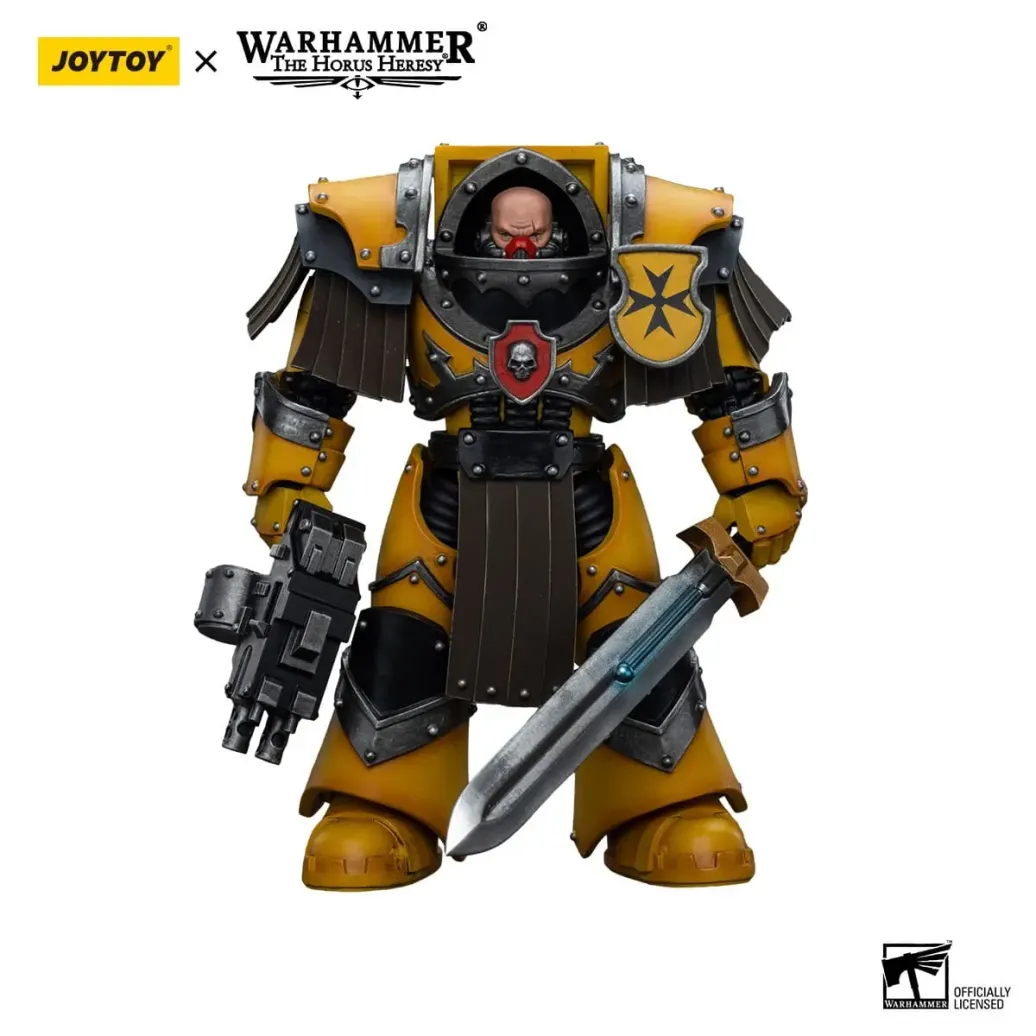 Warhammer The Horus Heresy Actionfigur 1/18 Imperial Fists Legion Cataphractii Terminator Squad Legion Cataphractii Sergeant with Power Sword 12 cm