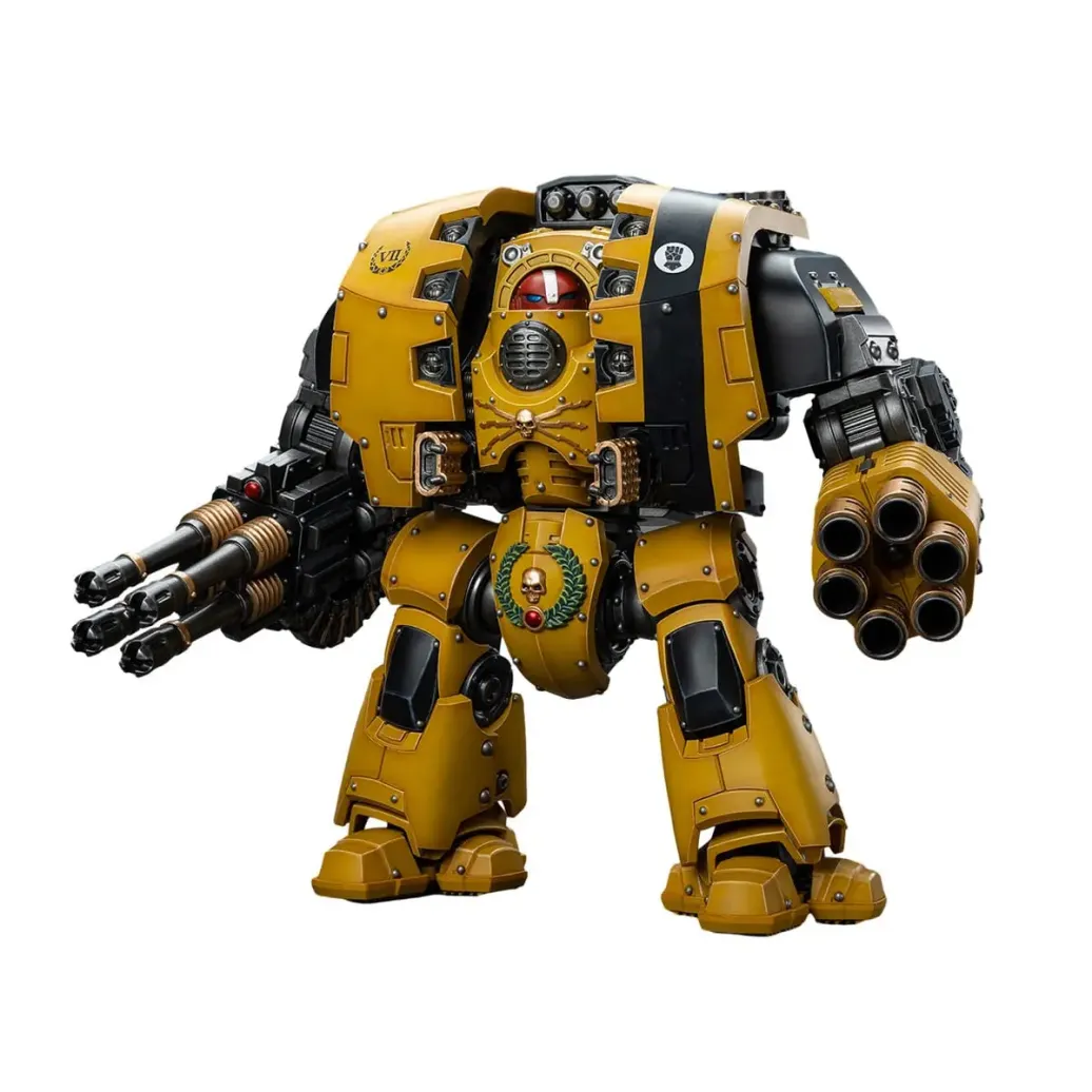 Warhammer The Horus Heresy Actionfigur 1/18 Imperial Fists Leviathan Dreadnought with Cyclonic Melta Lance and Storm Cannon 12 cm