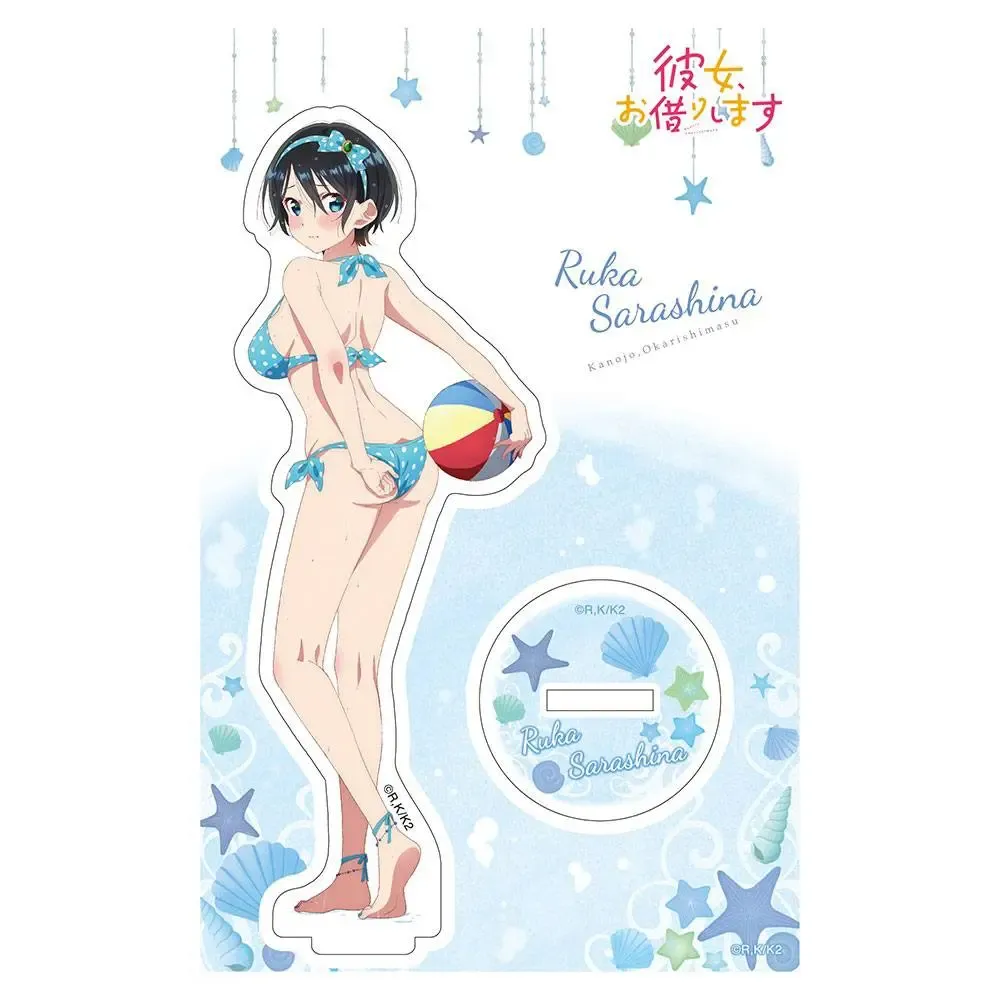 Rent-A-Girlfriend Swimsuit and Girlfriend Acryl Figur Ruka Sarashina 14 cm