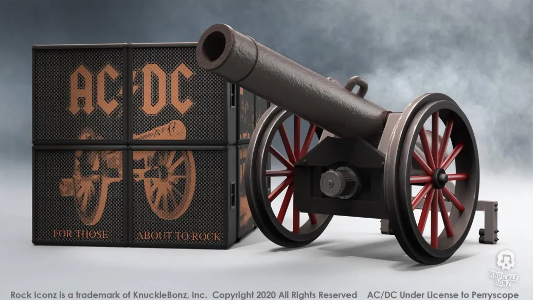 AC/DC Rock Ikonz On Tour Statuen Cannon For Those About to Rock
