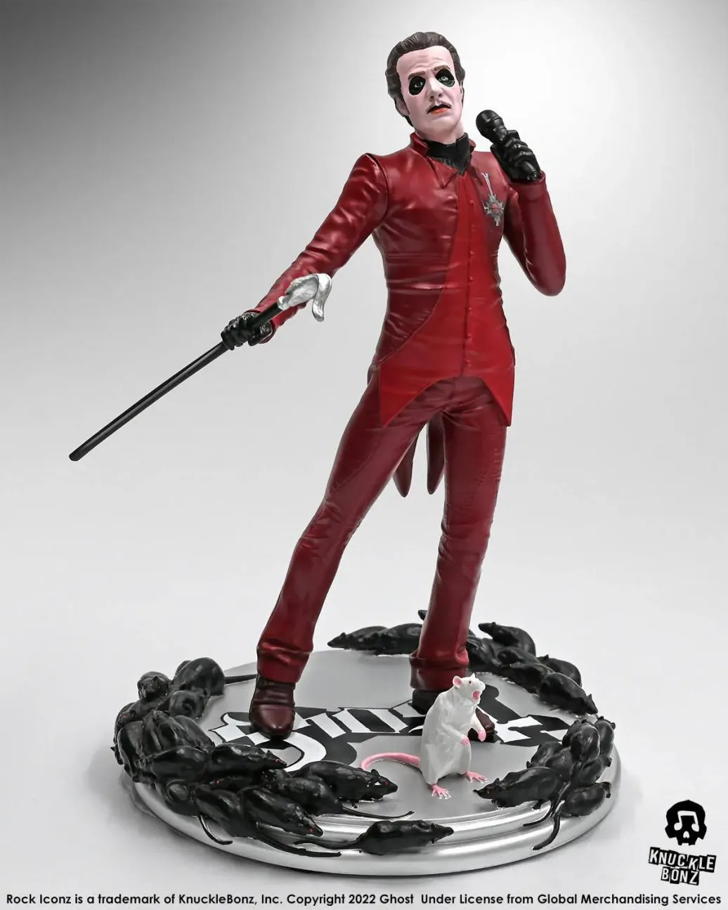 Ghost Rock Iconz Statue Cardinal Copia Red Tuxedo Variant 23 cm