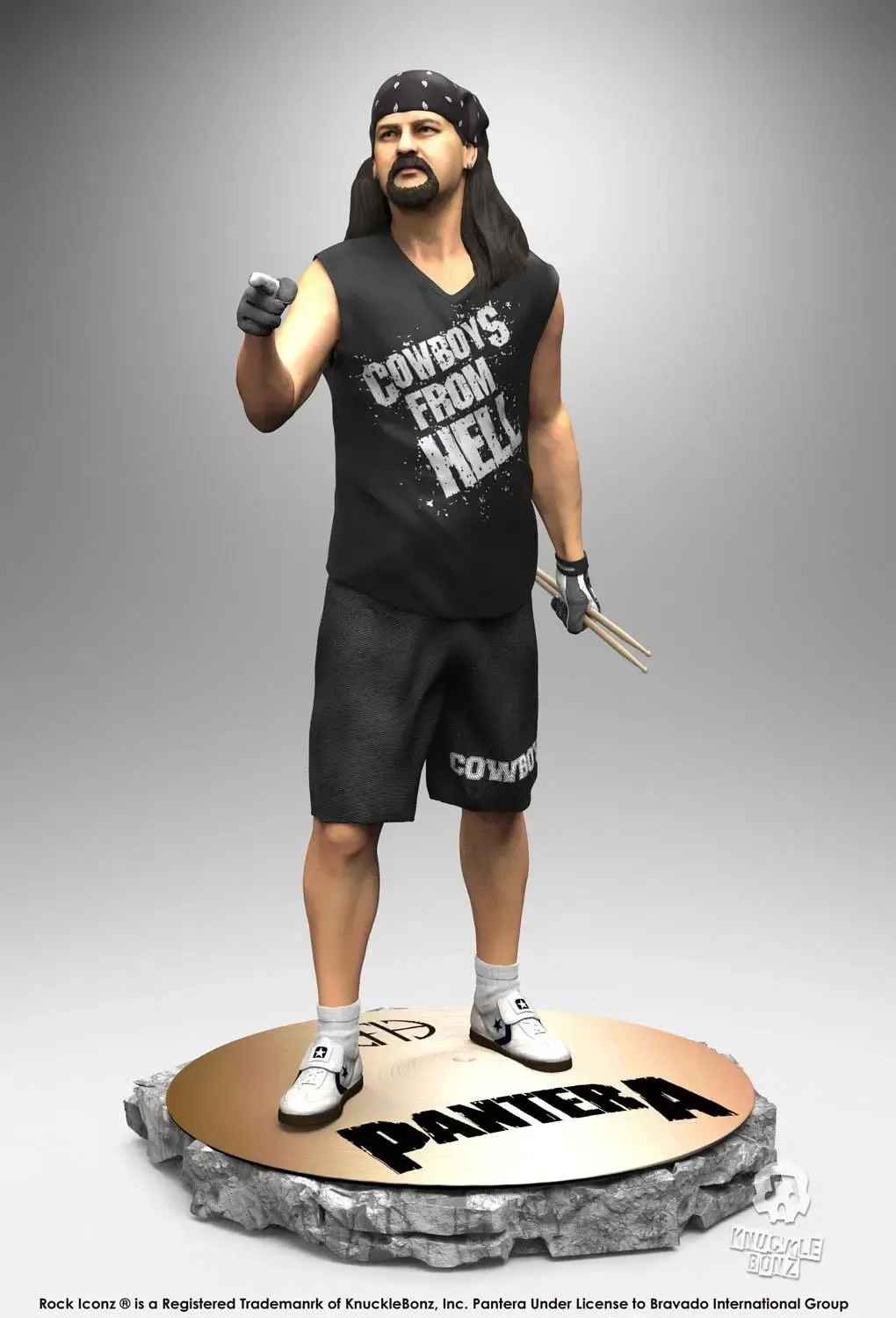 Pantera Vinnie Paul Rock Iconz Statue 22 cm
