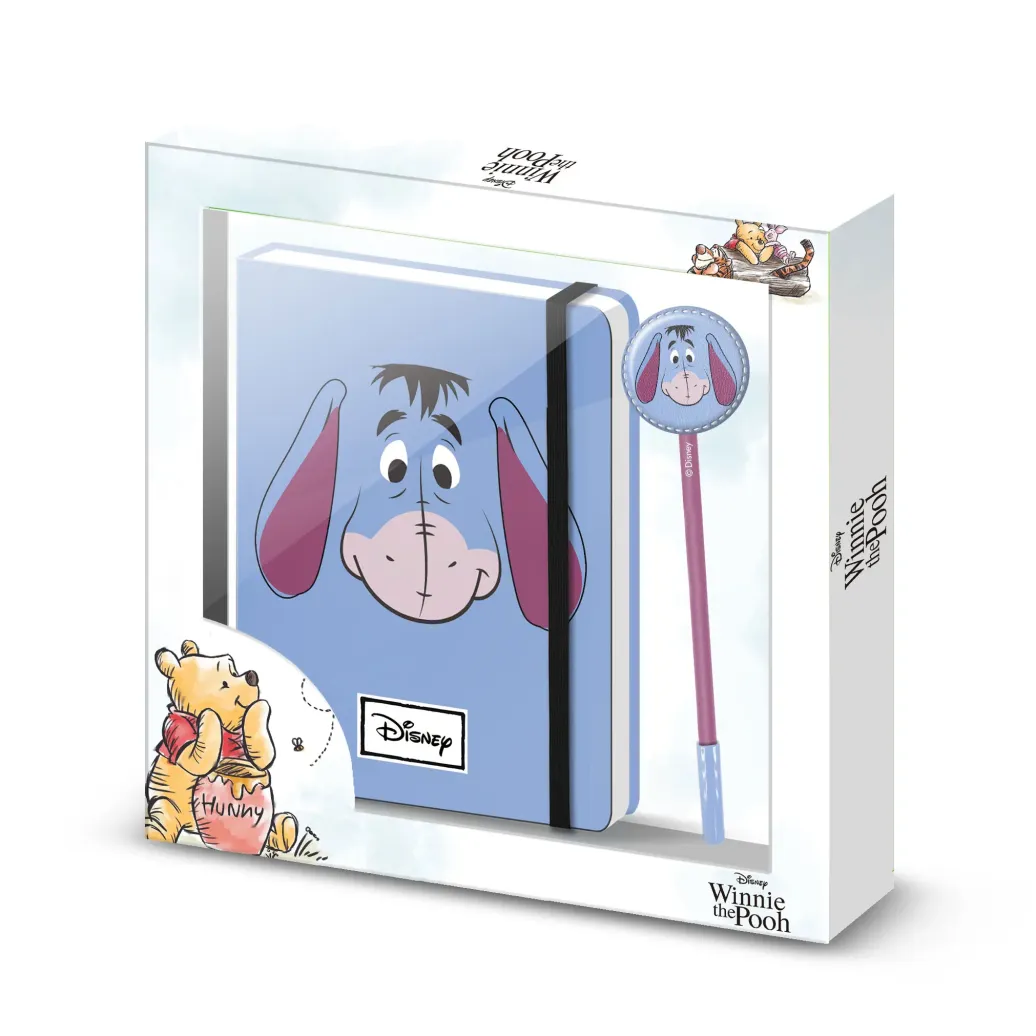 Disney Notizbuch mit Kugelschreiber Geschenk-Set I-Aah Face