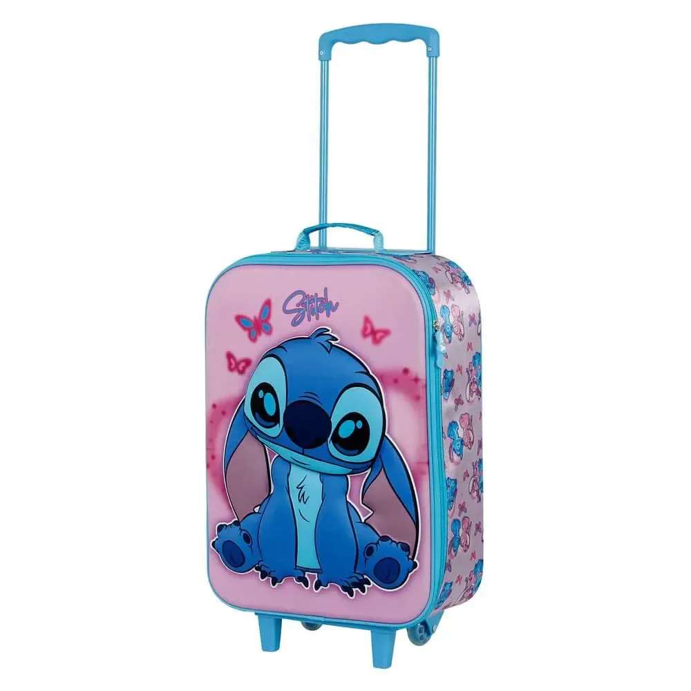 Lilo & Stitch Soft 3D Koffer Trolley Stitch & Angel Pink 52 cm 