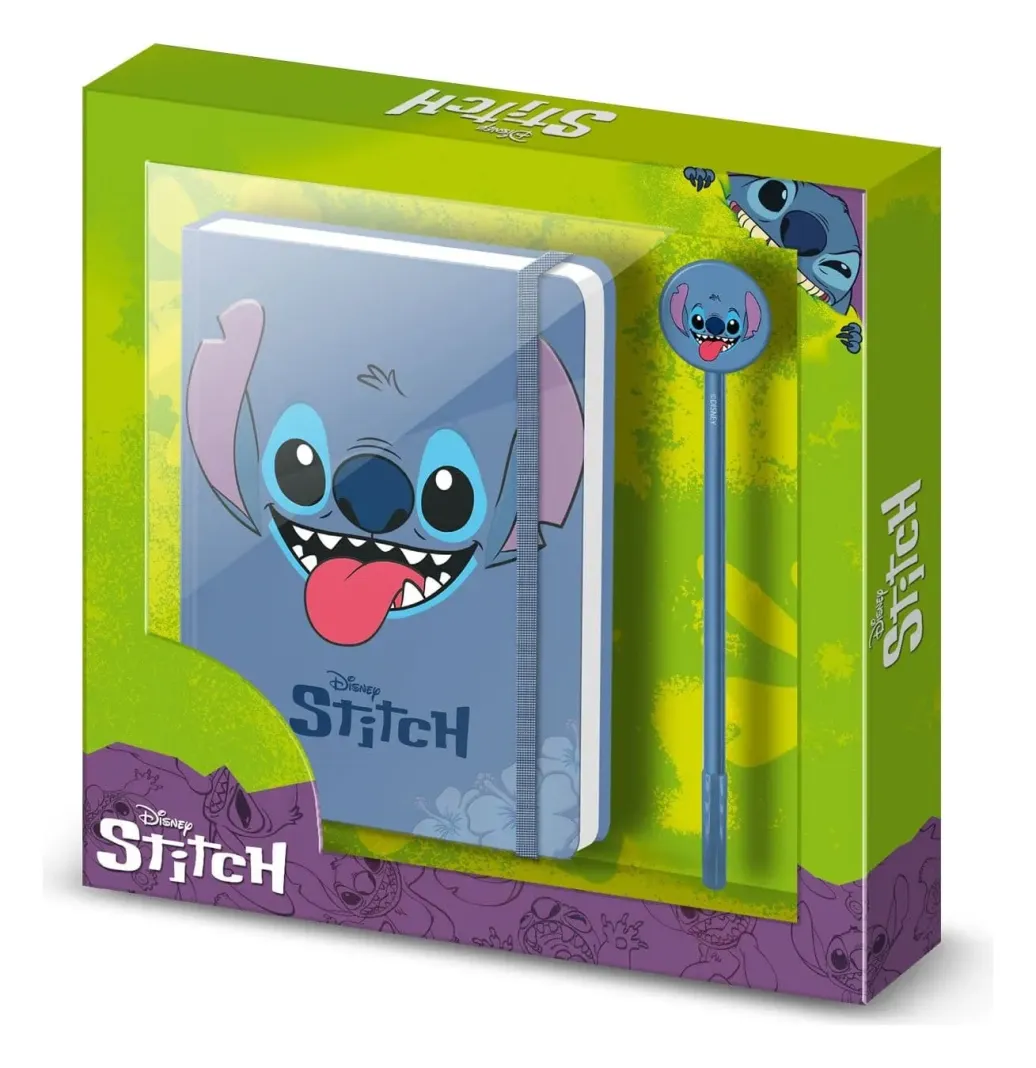 Lilo & Stitch Tagebuch Geschenkbox Face Blue