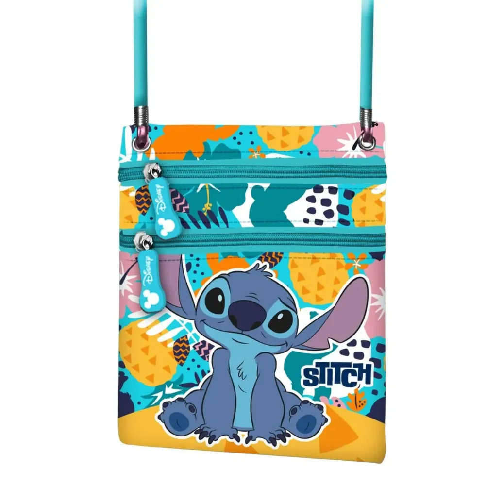 Lilo & Stitch Action Vertical Crossbody Tasche Colors Turquoise