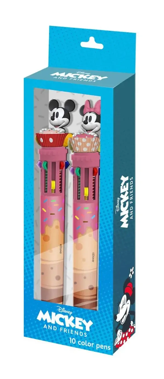 Mickey & Minnie Zehnfarbkugelschreiber 2-er Pack        