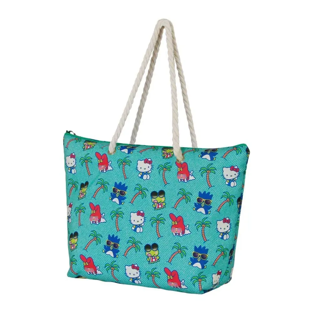 Sanrio Soleil Strand-Tasche Hello Kitty Palms Turquoise  