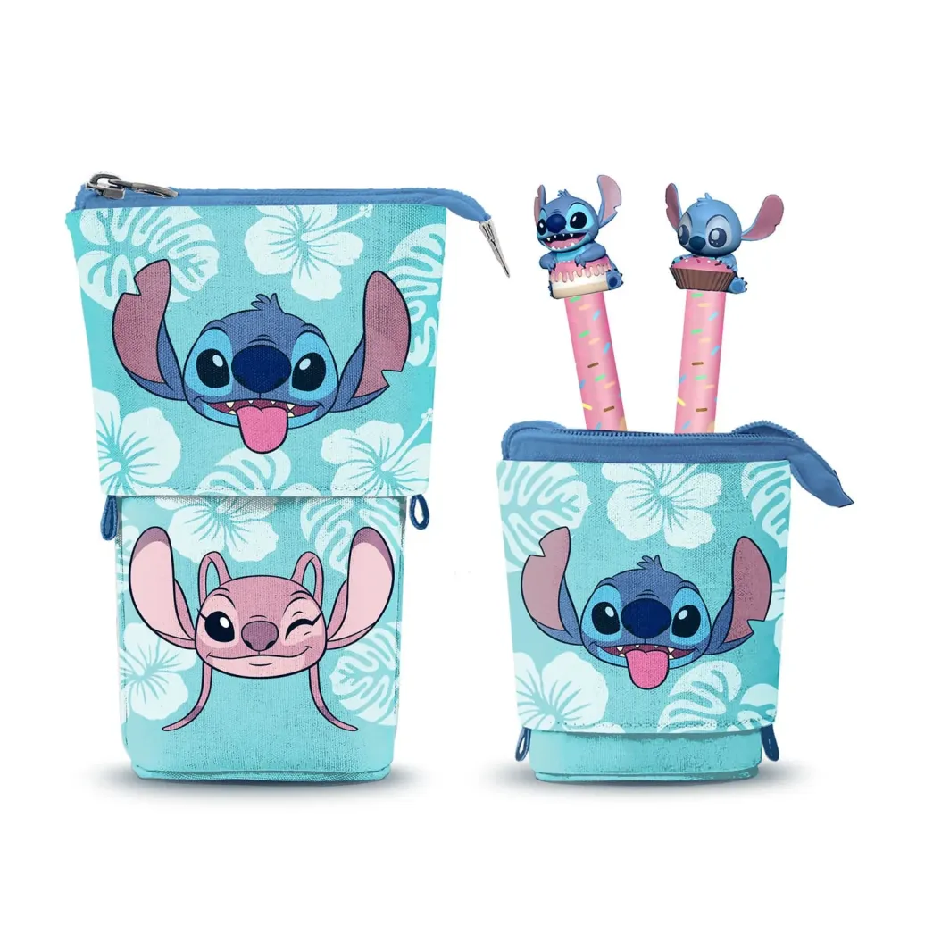Lilo & Stitch Pop Up Federmäppchen mit 2 löschbaren Gelstiften 