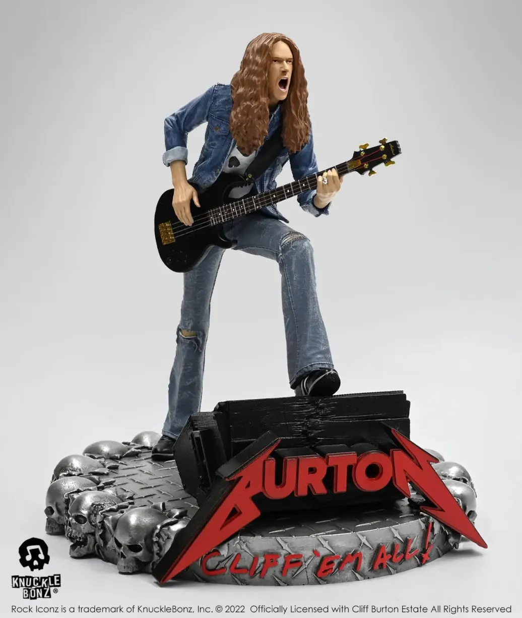 Cliff Burton Rock Iconz Statue Cliff 'Em All 22 cm