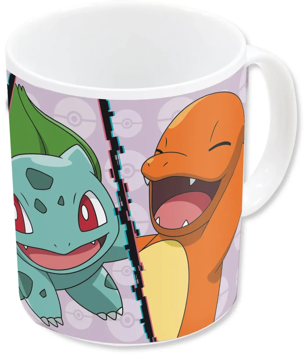 Pokemon Tasse Glumanda, Bisasam, Schiggy, Pikachu 320 ml