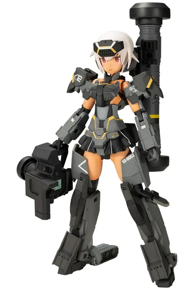Frame Arms Girl Plastic Model Kit Gourai-Kai (Black) with FGM148 Type Anti-Tank Missile 16 cm