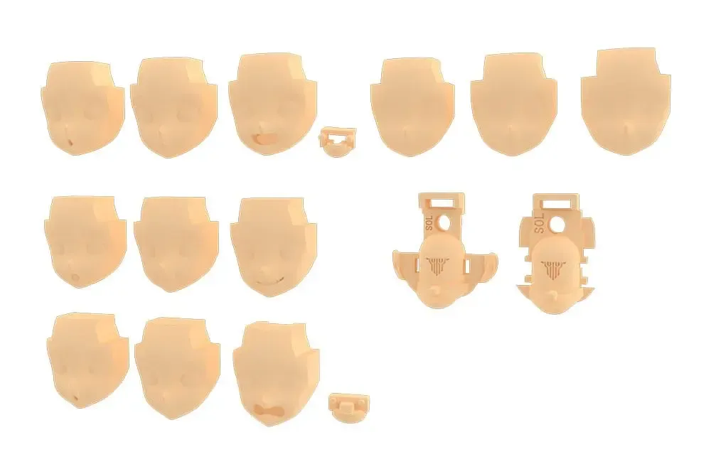 Megami Device M.S.G 05 Zubehör Set Face Sol Skin Color A