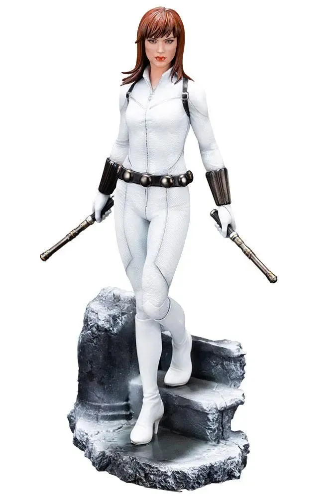 Black Widow ARTFX Premier Statue White Costume 21 cm Limited Edition