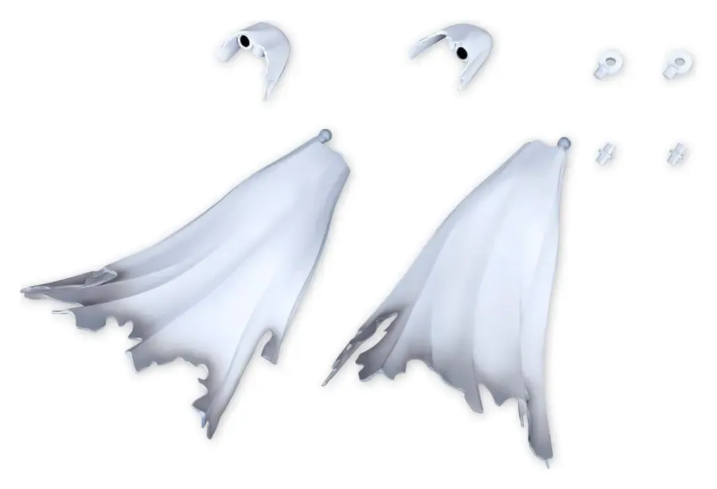 Kotobukiya M.S.G. Model Kit Dress Up Parts Side Cloak White Ver. 13 cm