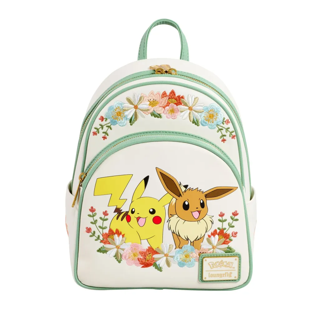 Pokemon by Loungefly Mini Rucksack Pikachu & Eevee Floral