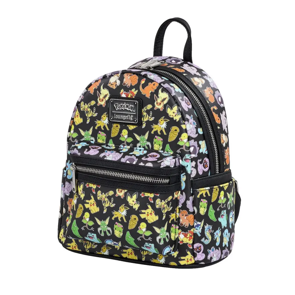 Pokemon by Loungefly Mini Rucksack Multi Character All Over Print