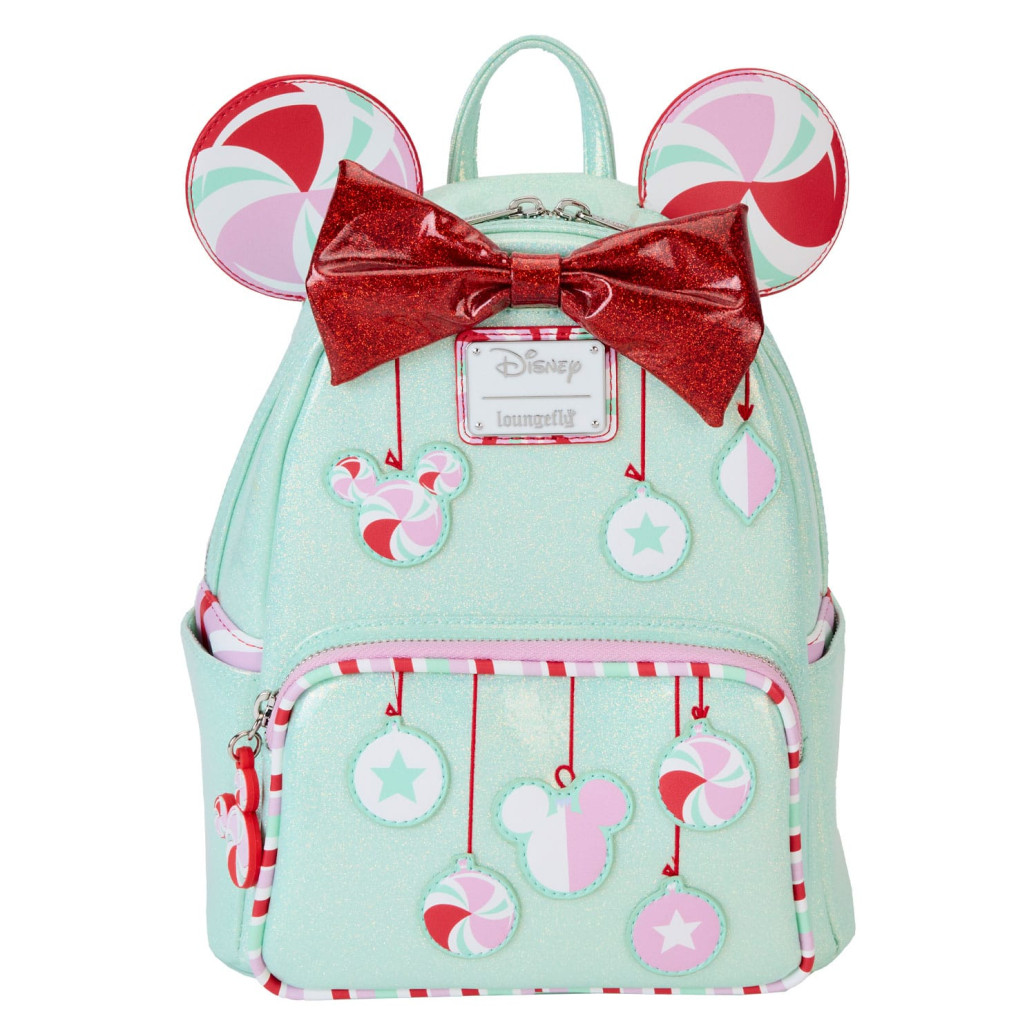 Disney by Loungefly Rucksack Mini Minnie Holiday Peppermint Ornaments