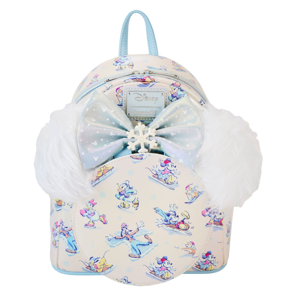 Disney by Loungefly Rucksack & Haarreif Set Mickey & Friends Winter Wonderland AOP