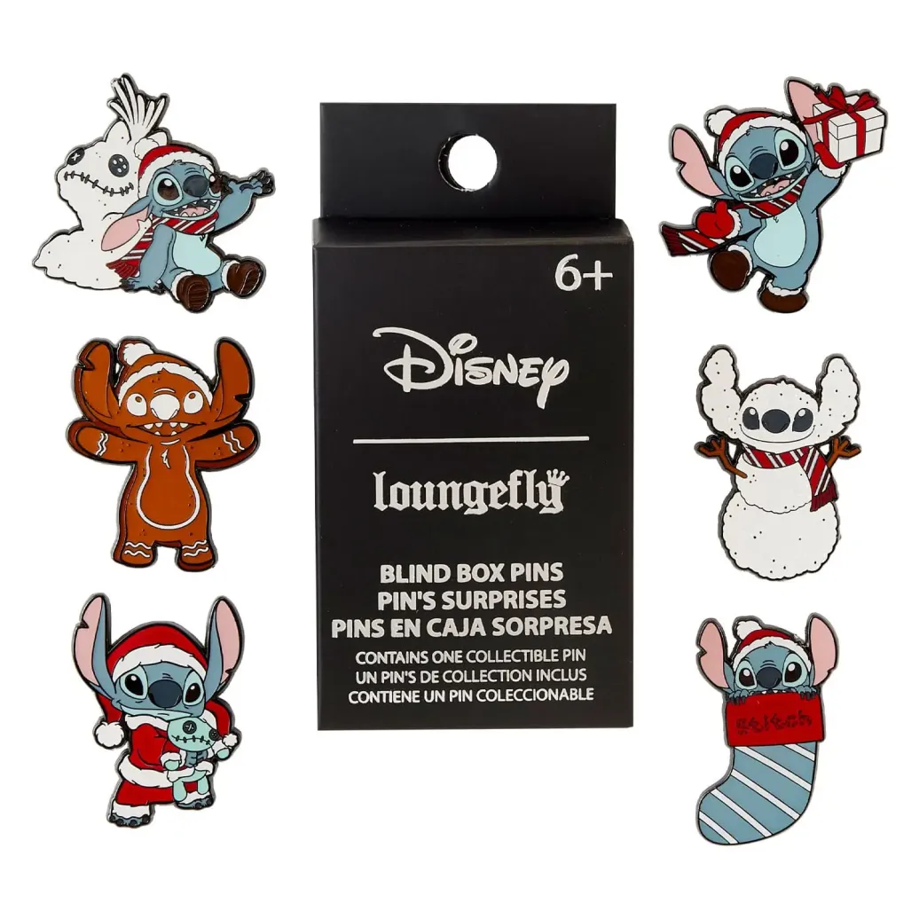 Disney by Loungefly Pin Ansteck-Pins Stitch Holiday 3 cm Display (12)