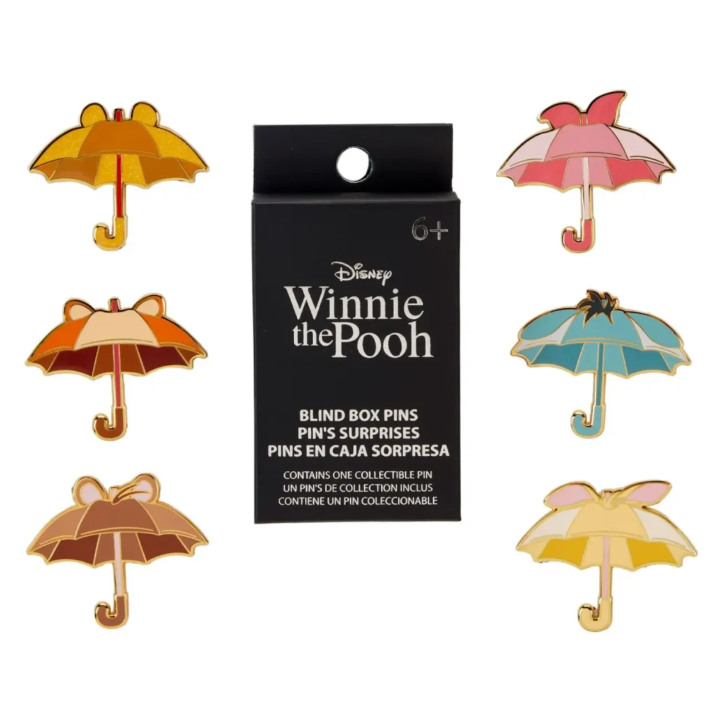 Disney by Loungefly Pin Ansteck-Pins Winnie the Pooh & Friends Umbrella 3 cm Display (12)
