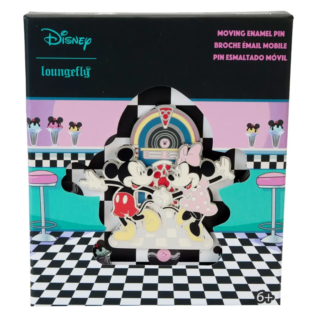 Disney Beweglicher Ansteck-Pin Mickey & Minnie Date Night 8 cm