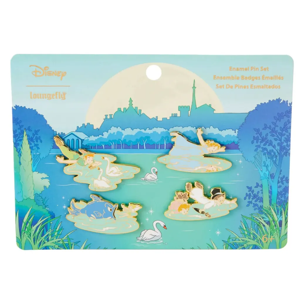 Disney by Loungefly Pin Ansteck-Pins 4er-Set Peter Pan You can fly 3 cm