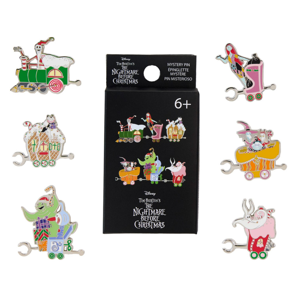 Nightmare Before Christmas by Loungefly Ansteck-Pins Christmas Town Train Blind Box Sortiment (12)