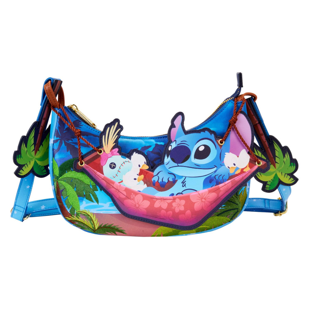 Disney by Loungefly Umhängetasche Lilo & Stitch Camping Cuties Hammock