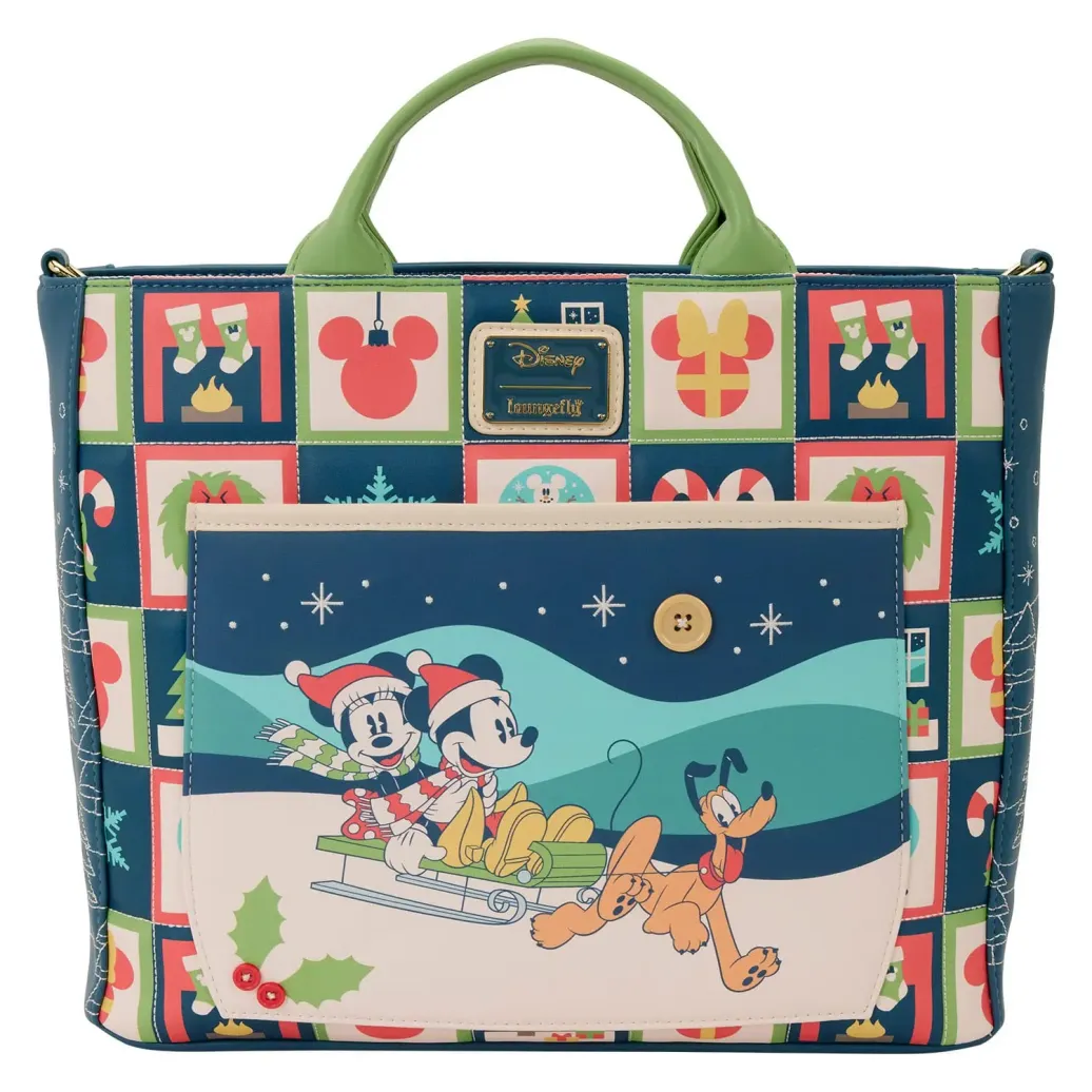 Disney by Loungefly Tragetasche Mickey and Minnie Holiday