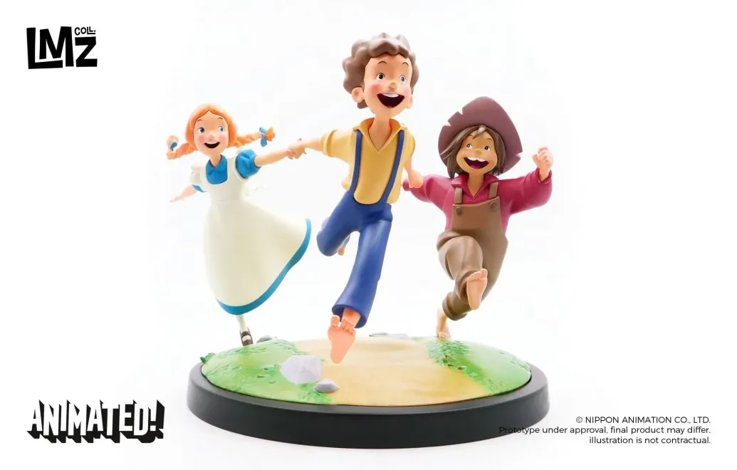 Tom Sawyers Abenteuer Animated! Statue Tom, Huck & Becky 23 cm