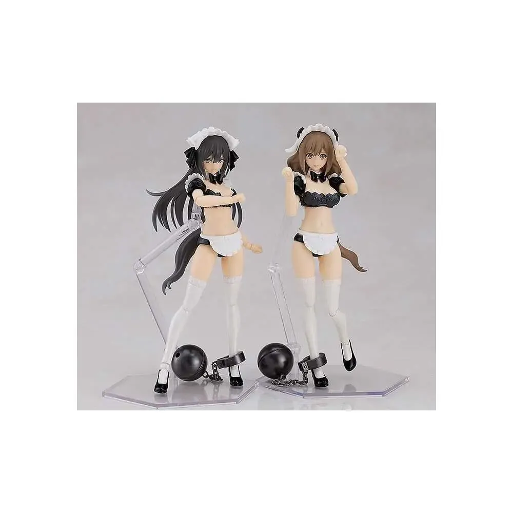 Guilty Princess Plastic Model Kit PLAMAX GP-07 Underwear Body Girl Ran & Jelly: Maid Ver. Set 16 cm