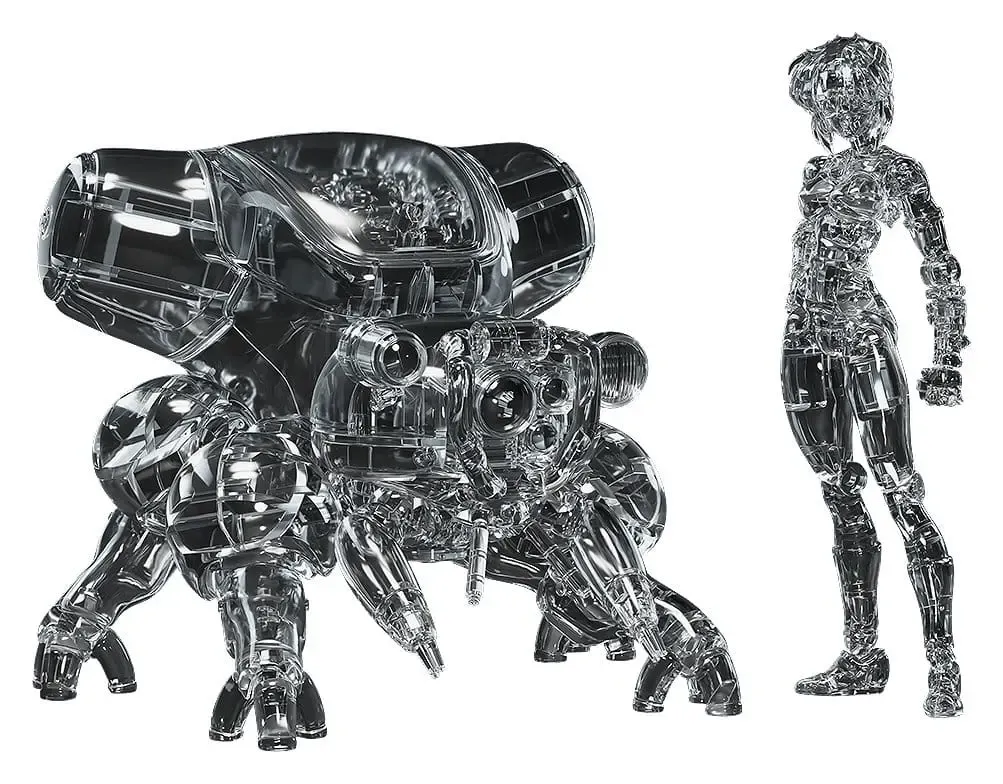 Ghost in the Shell PLAMAX minimum factory Plastic Model Kit Motoko Kusanagi mit Fuchikoma: Thermoptic Camouflage Ver. 8 cm