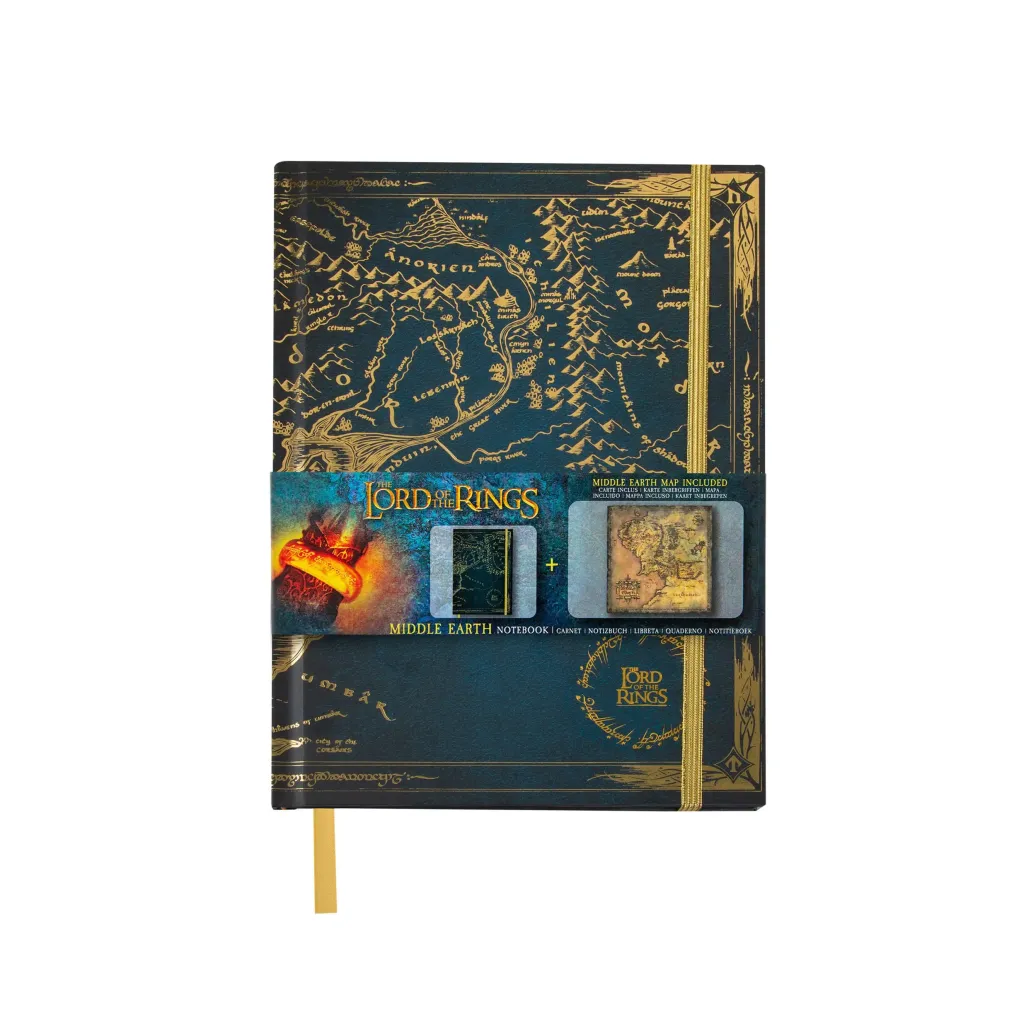 Herr der Ringe Notizbuch Map of Middle Earth