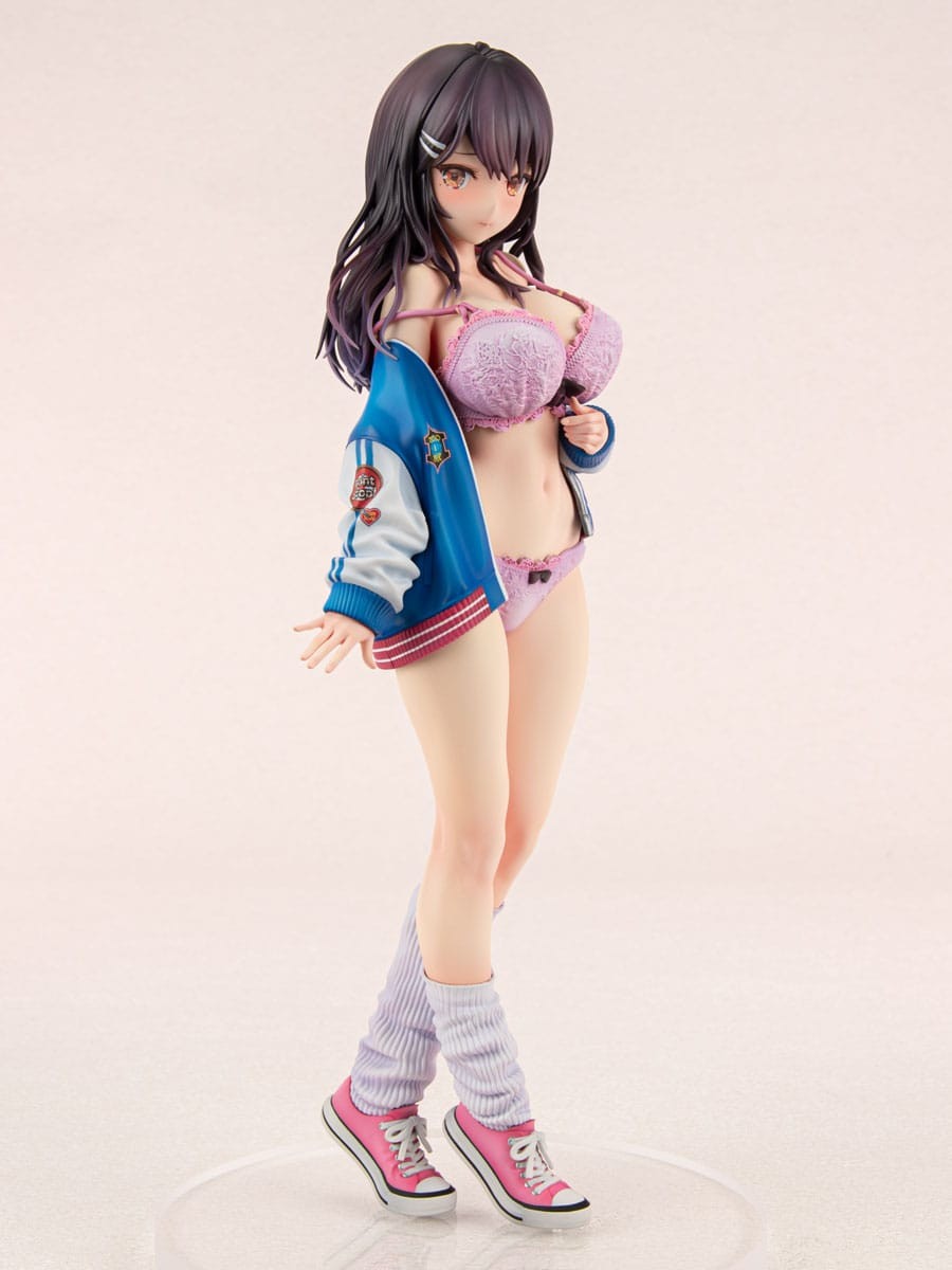 Original Character PVC Statue 1/6 Sukajan Jacket Kanojo wa Cool de Itai! Kyouka Kagura 27 cm
