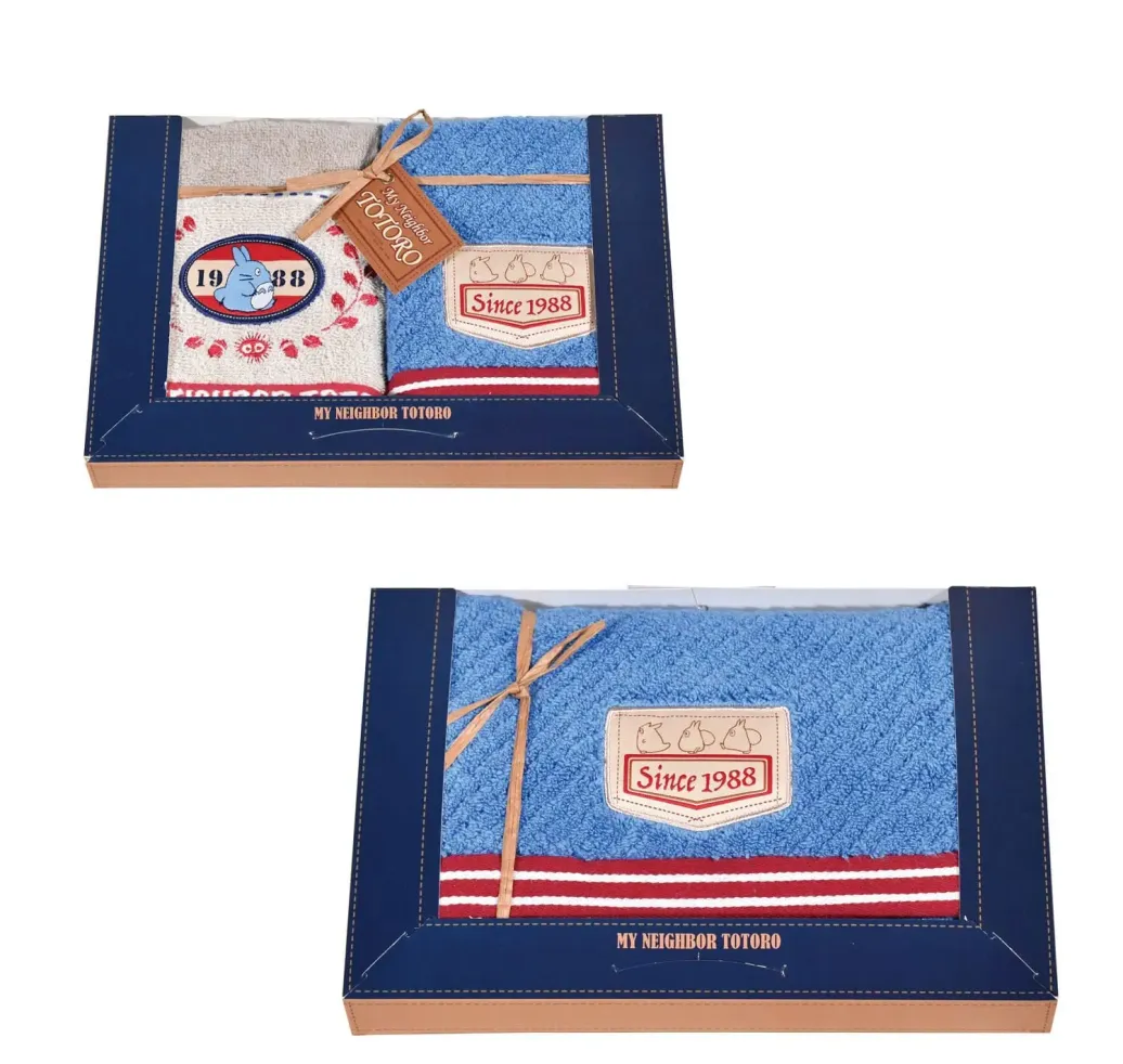 Mein Nachbar Totoro Handtücher 3er-Set Denim stitching  
