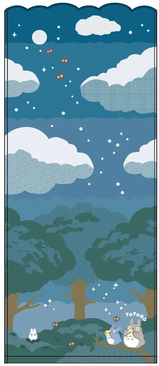 Mein Nachbar Totoro Handtuch Under the moon 34 x 80 cm