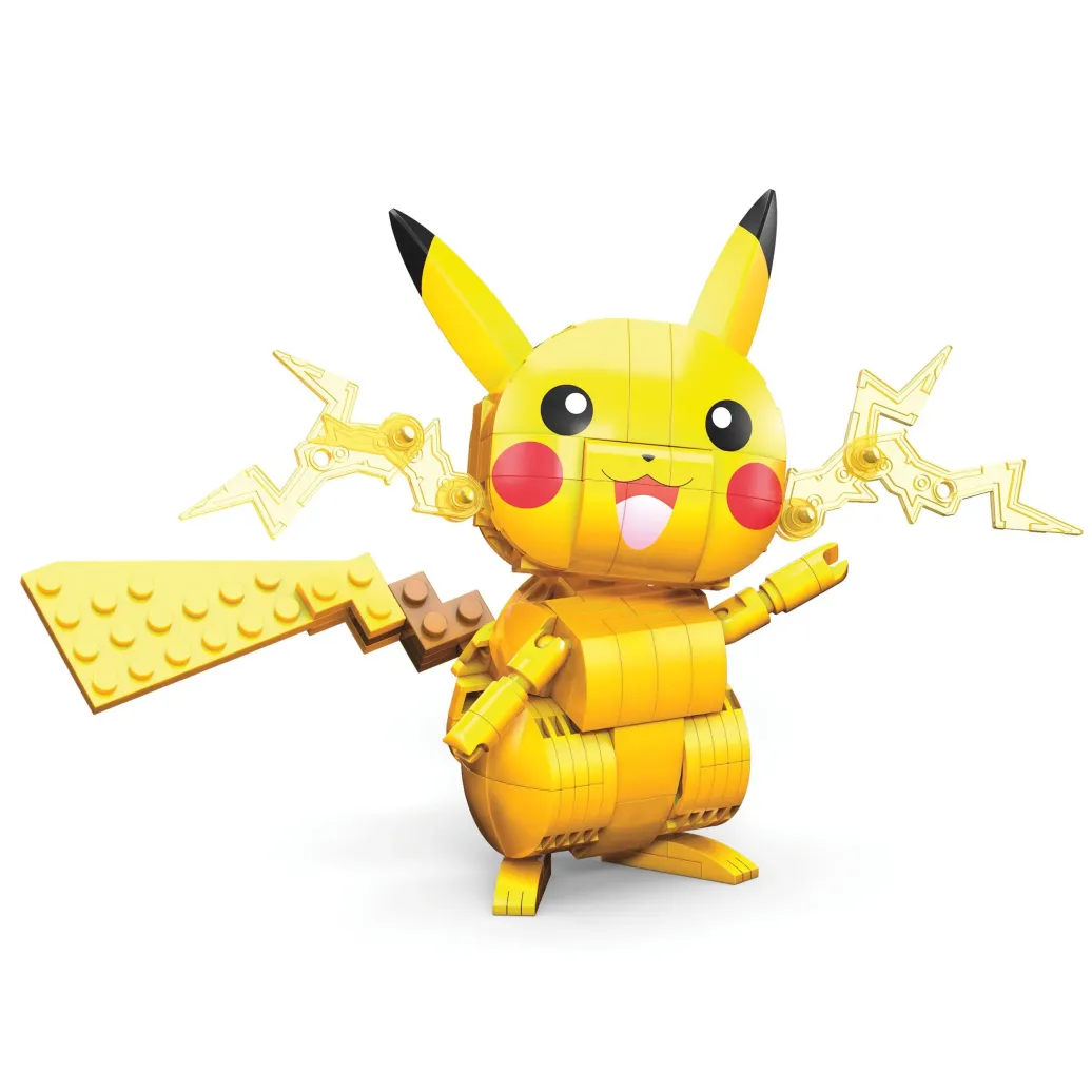 Pokémon Pikachu Mega Construx Wonder Builders Bauset 10 cm