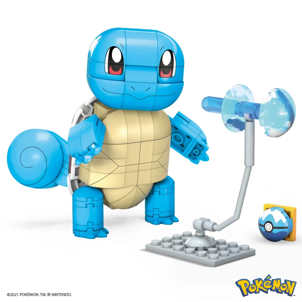 Pokémon Schiggy Mega Construx Wonder Builders Bauset 10 cm