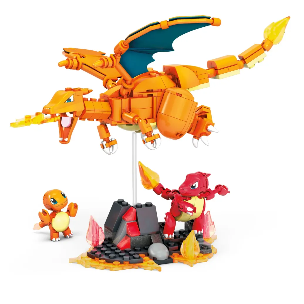 Pokémon Mega Construx Bauset Glumanda Evolutionsset