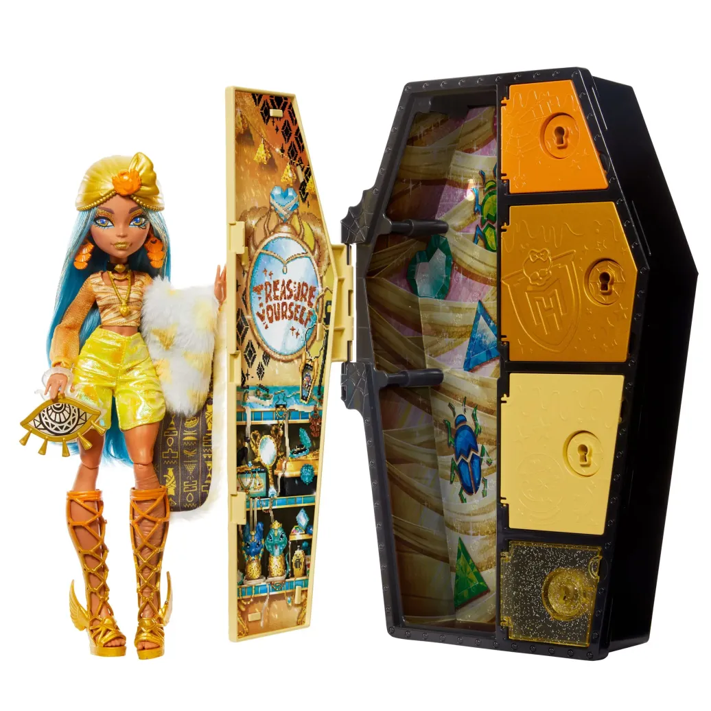 Monster High Skulltimate Secrets: Fearidescent Puppe Cleo de Nile 25 cm